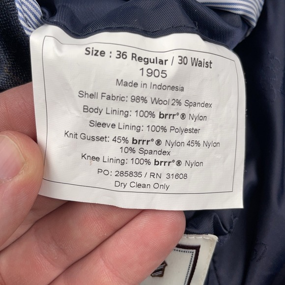 Jos A Bank Blazer Mens 36 Regular Blue Plaid Wool 1905 Tailored Fit Jacket Brrr - Picture 6 of 15